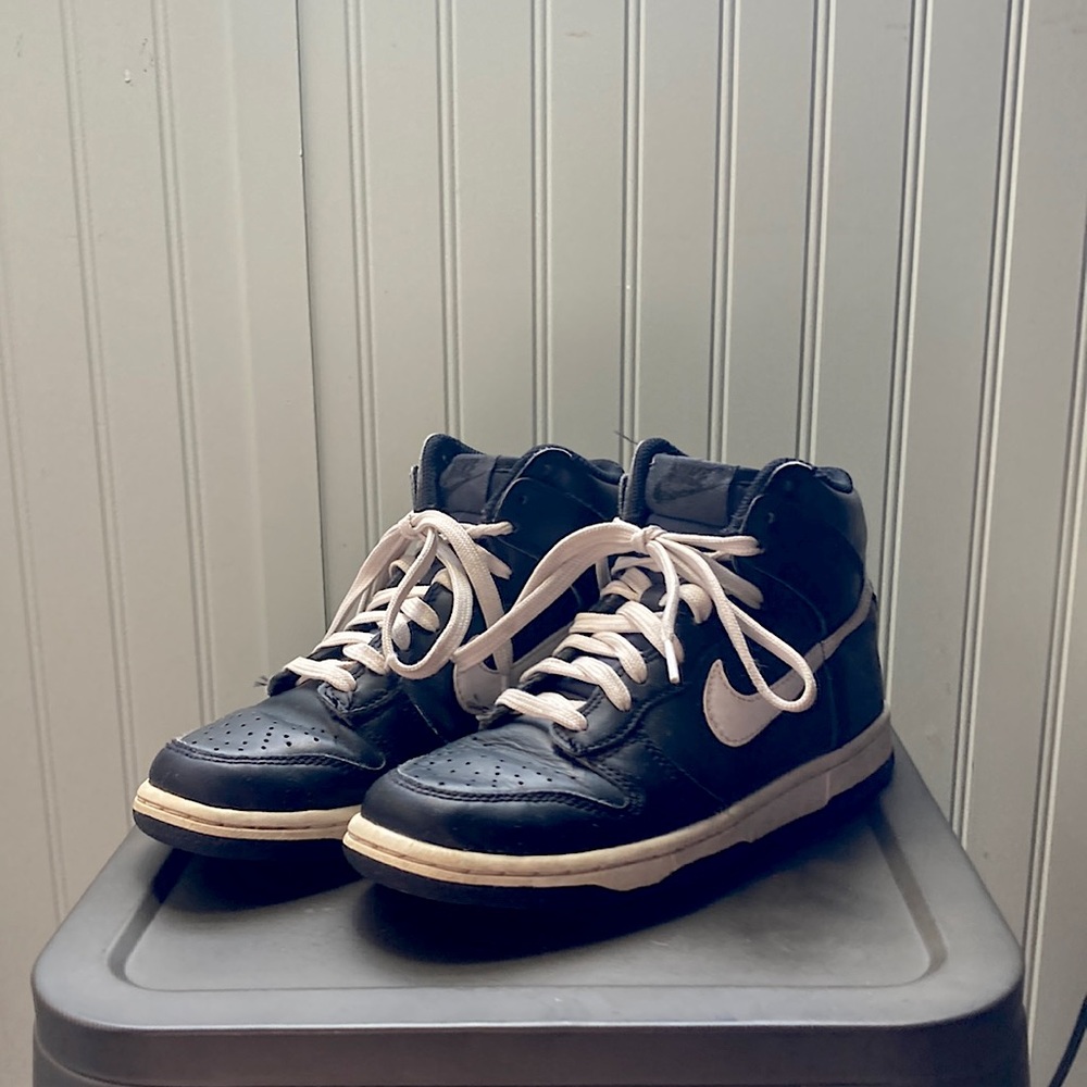 Nike Dunk high top tennis shoes
